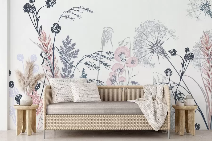 Wall Mural Photo Wallpaper Wildflowers w04943