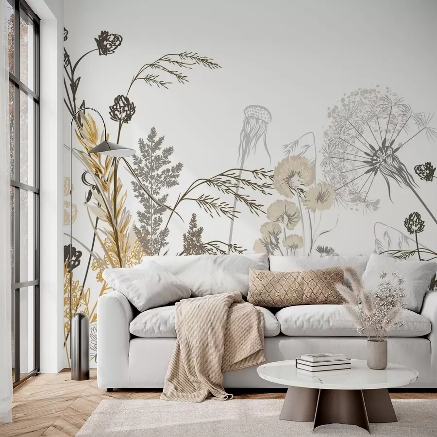 wall murals Wildflowers w04943v1