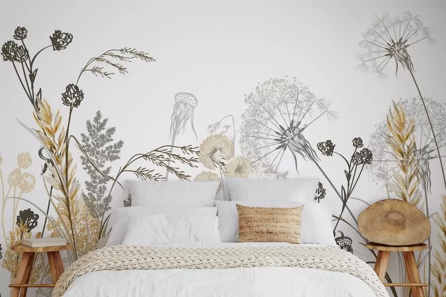 Wall Mural Photo Wallpaper Wildflowers w04943v1