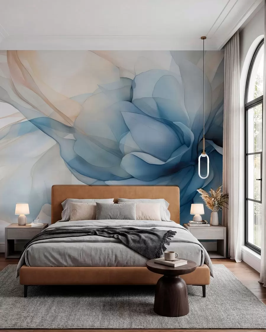 peintures murales Voile floral délicat w04944
