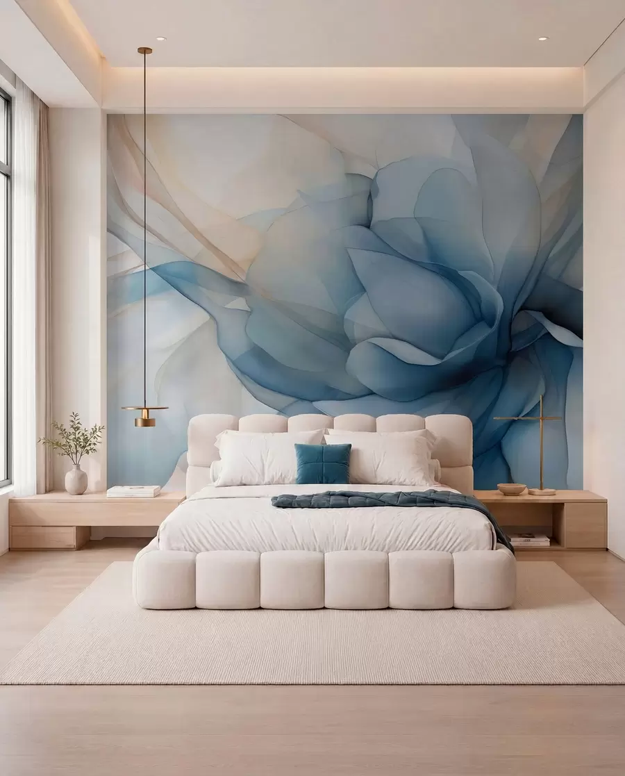 peintures murales Voile floral délicat w04944