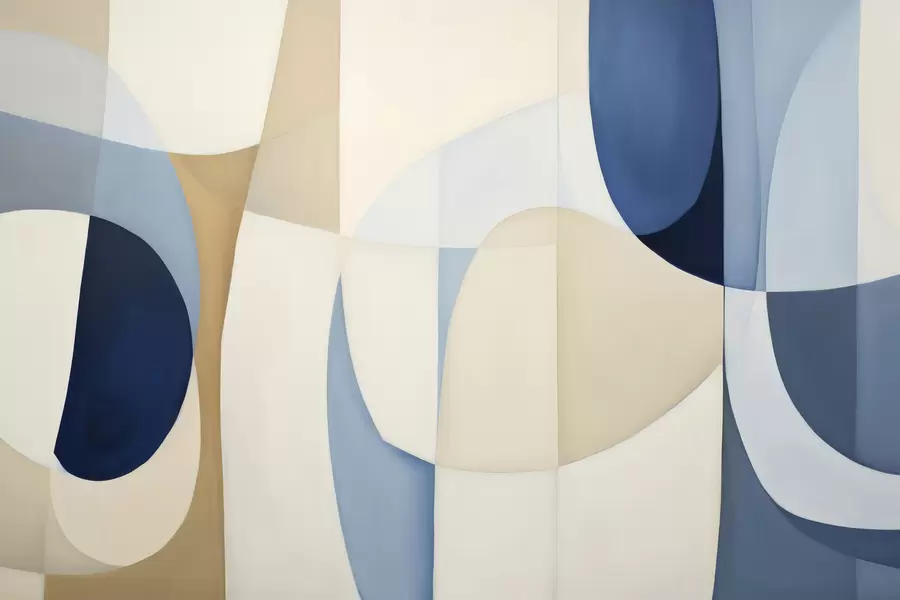 wall murals Watercolor geometry w04837