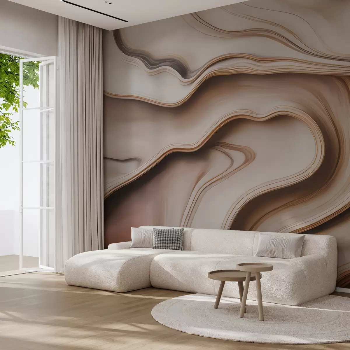 wall murals Graceful waves w04946