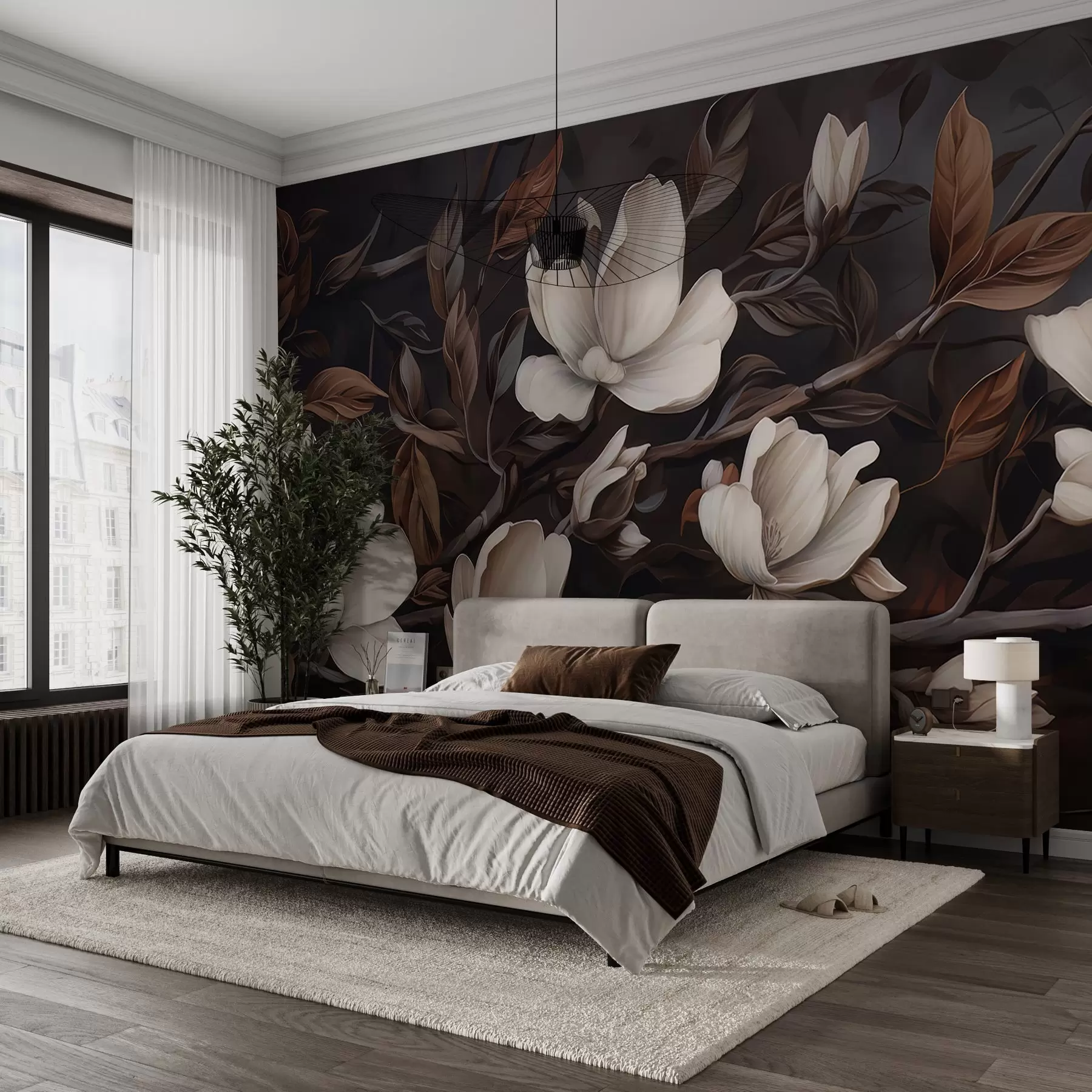 wall murals Elegant tree branch w04950