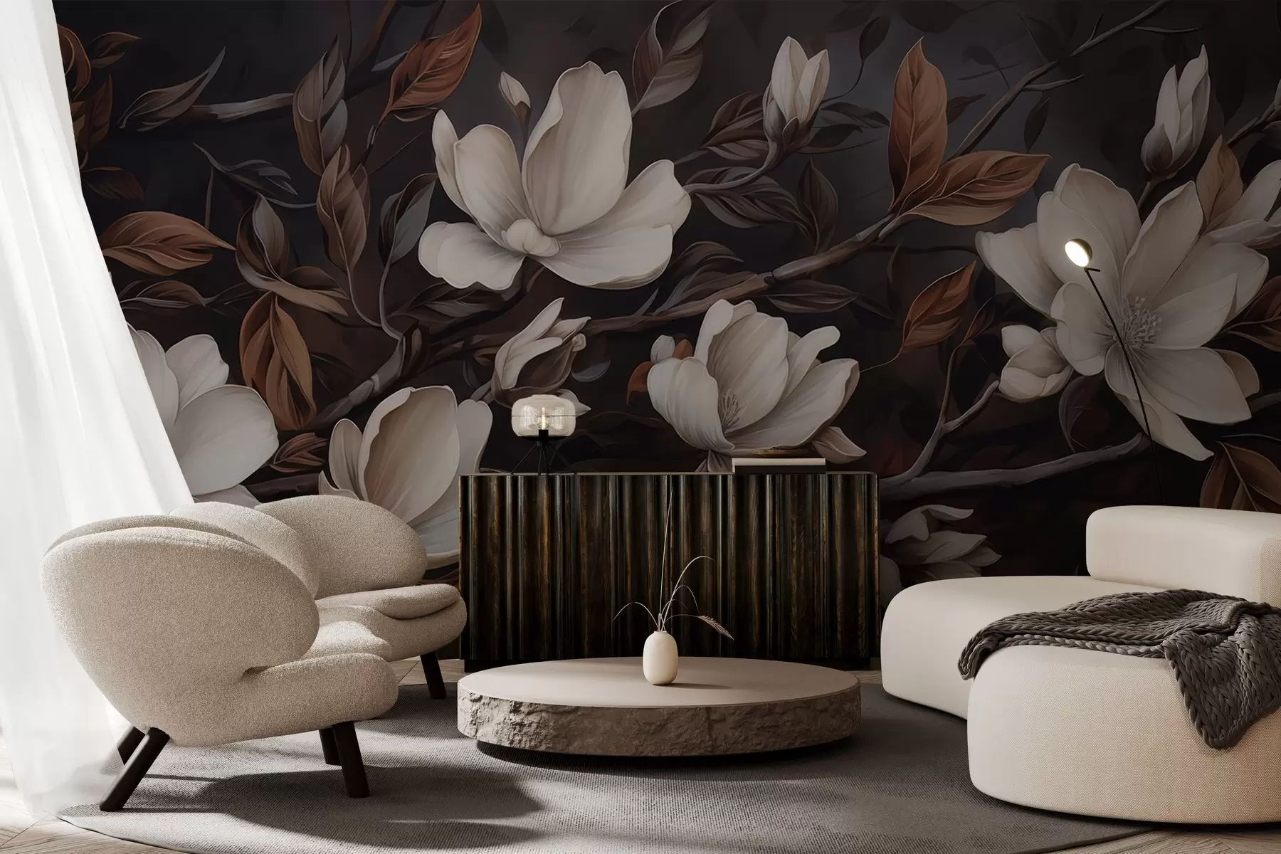 wall murals Elegant tree branch w04950