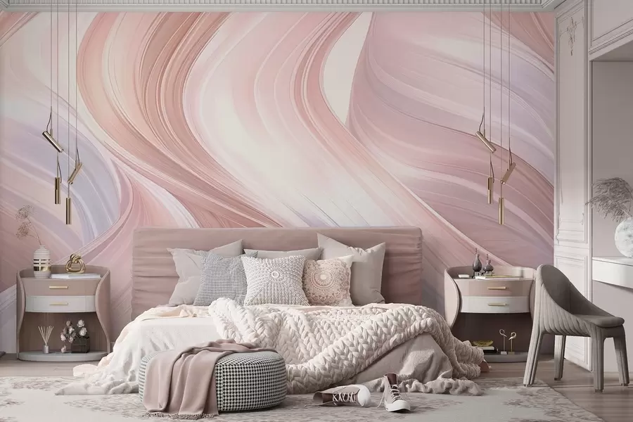 Wall Mural Photo Wallpaper Abstract. Wavy lines w04916