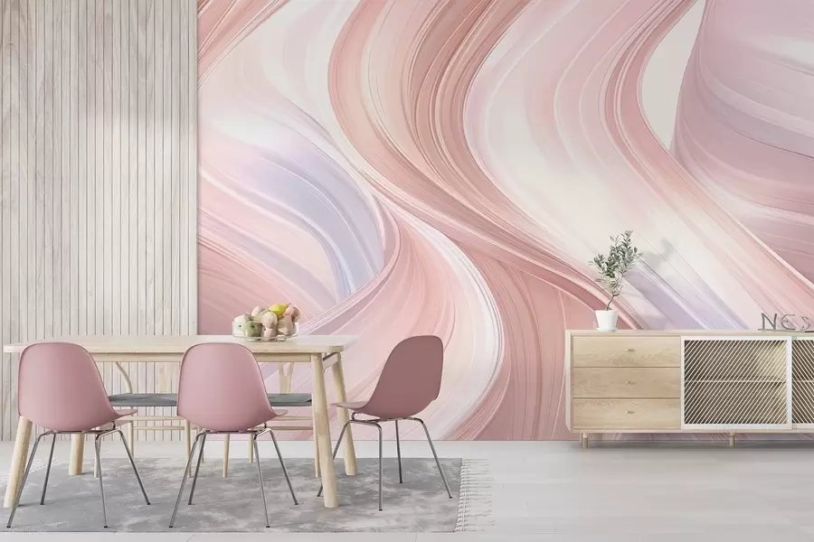 wall murals Abstract. Wavy lines w04916