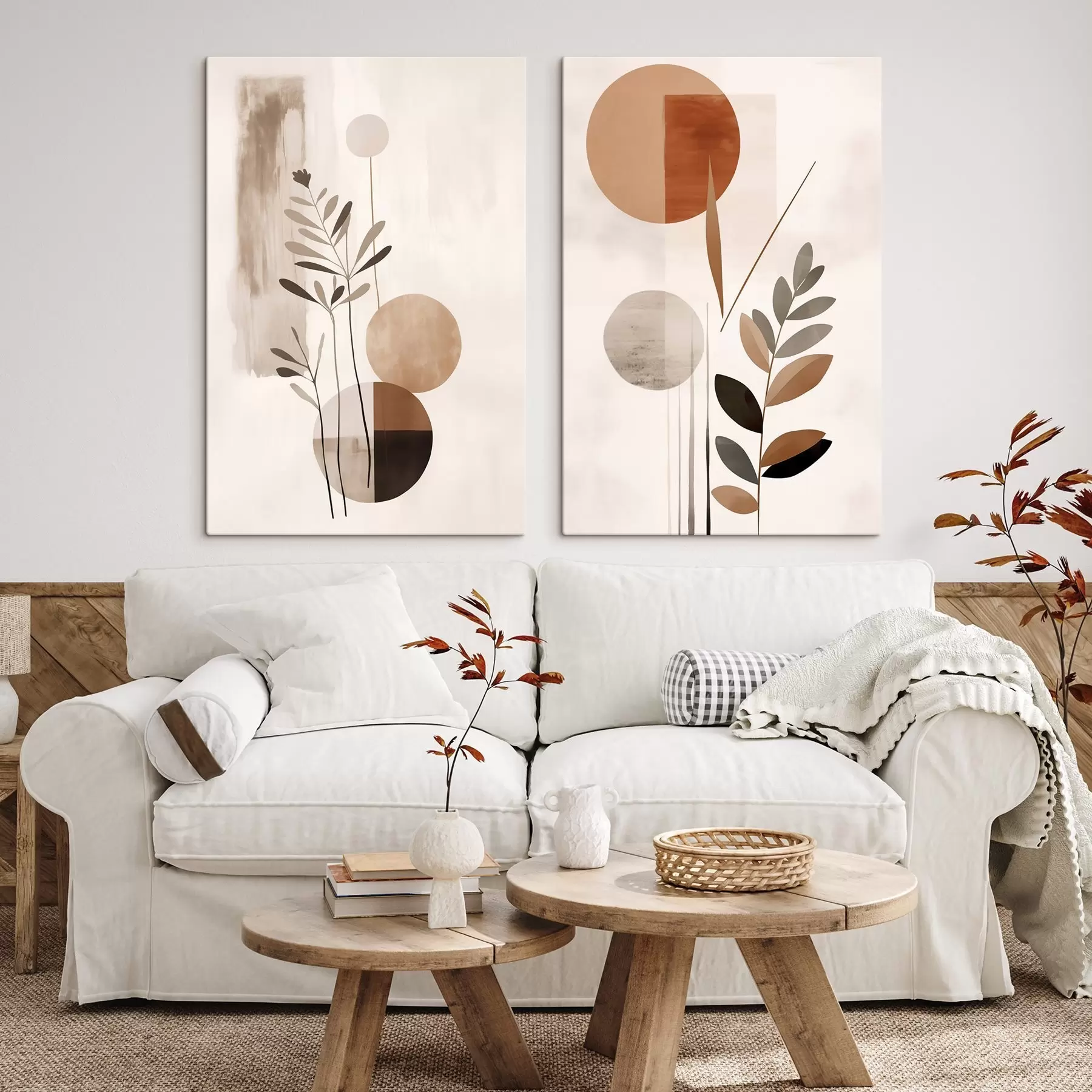 murales Abstracciones con plantas m01036