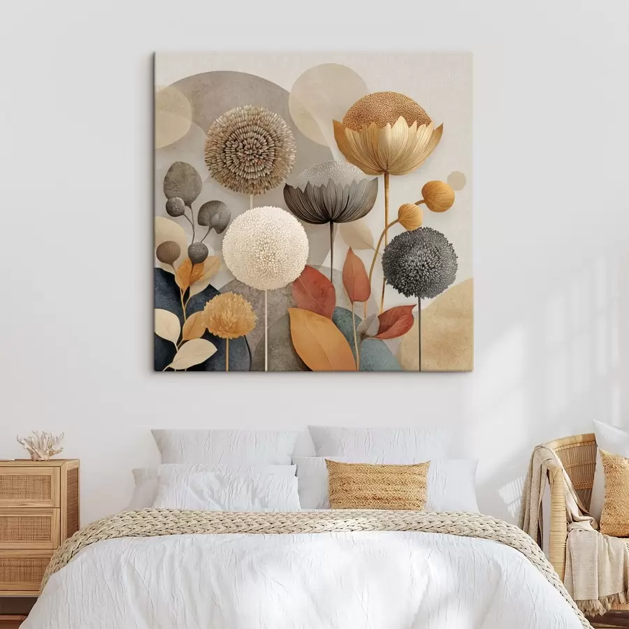 wall murals Abstract flowers s46788