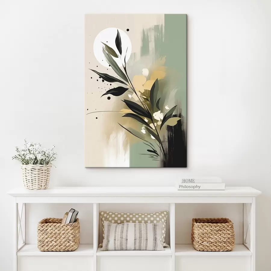 murales Abstracción con una planta s46790