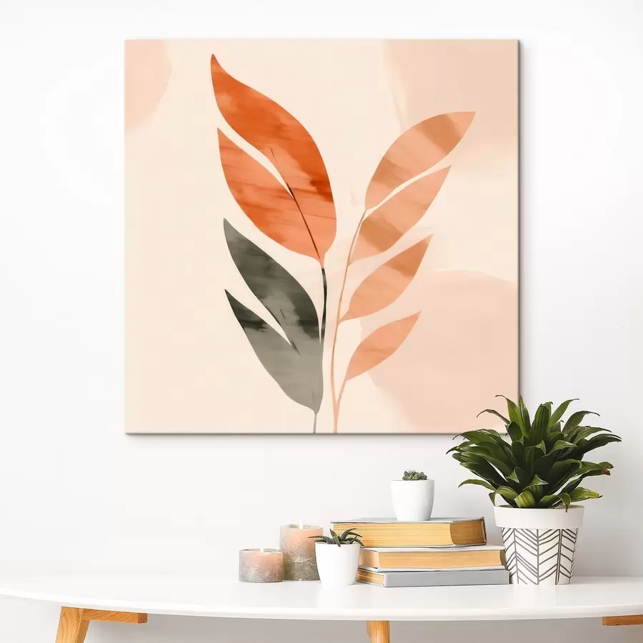 wall murals Botanical composition in warm tones s46647
