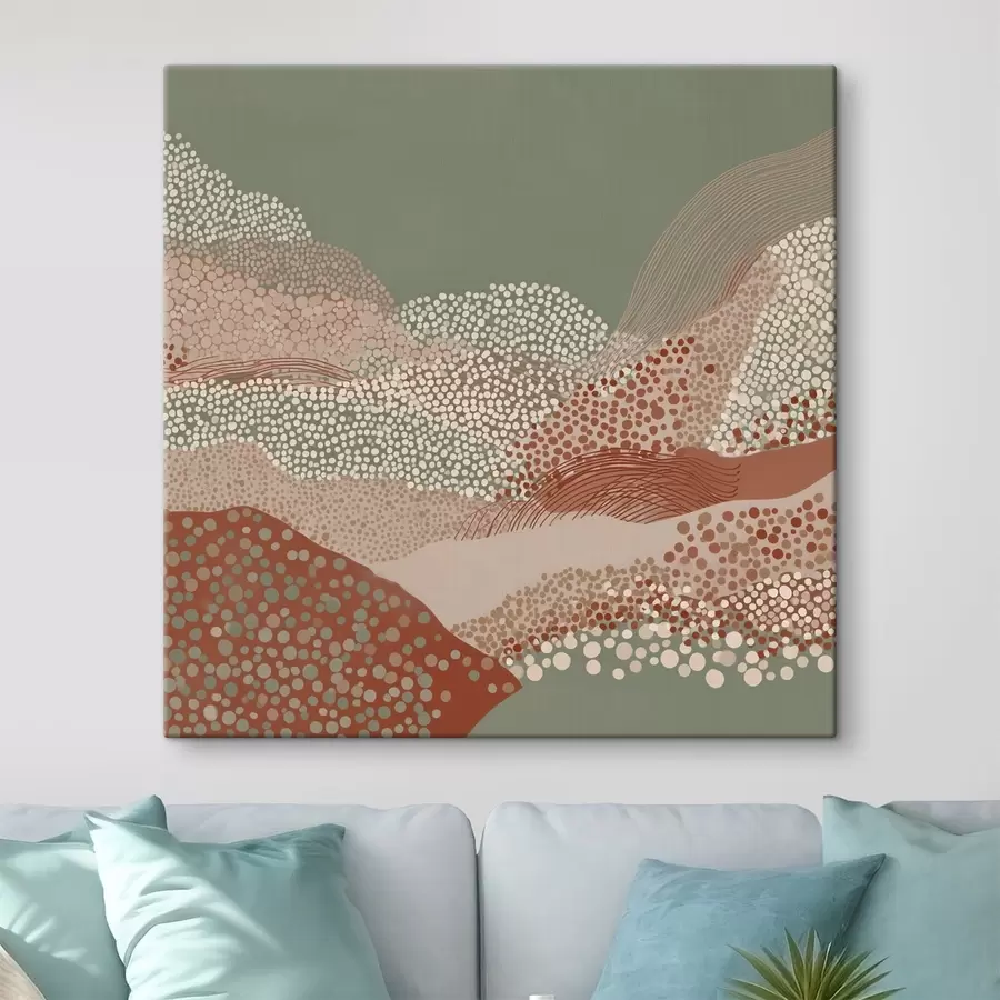 wall murals Landscape in a stylized interpretation s46652