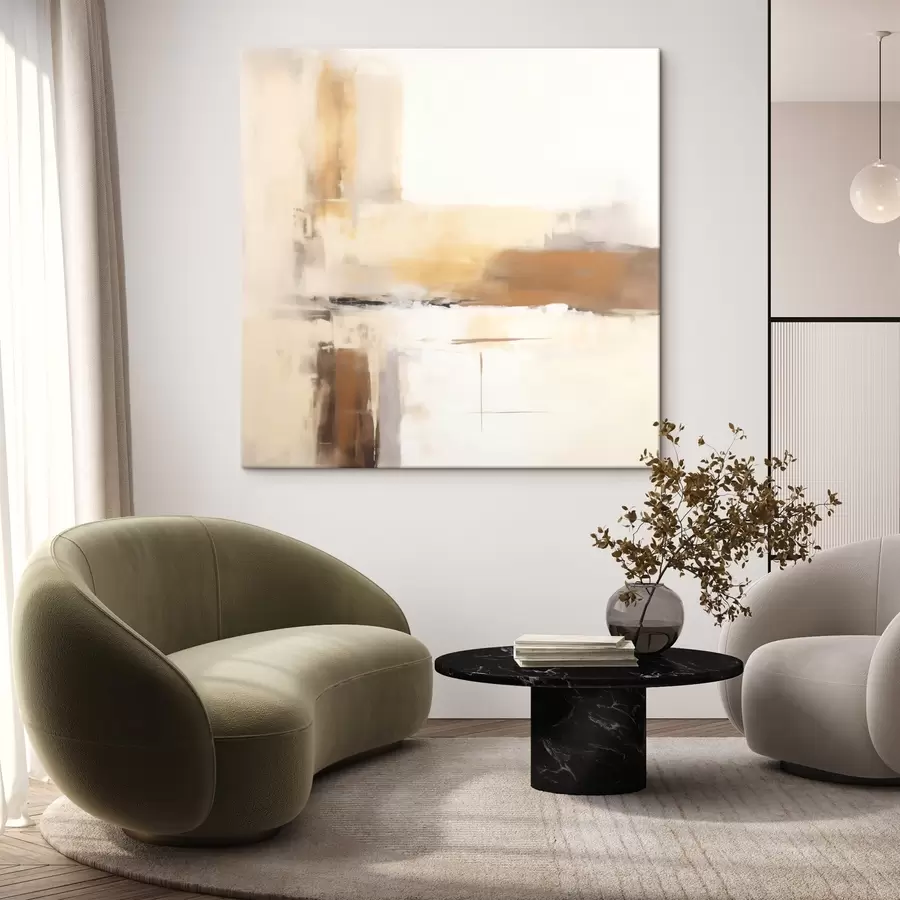 wall murals Light abstract composition in warm tones s46654