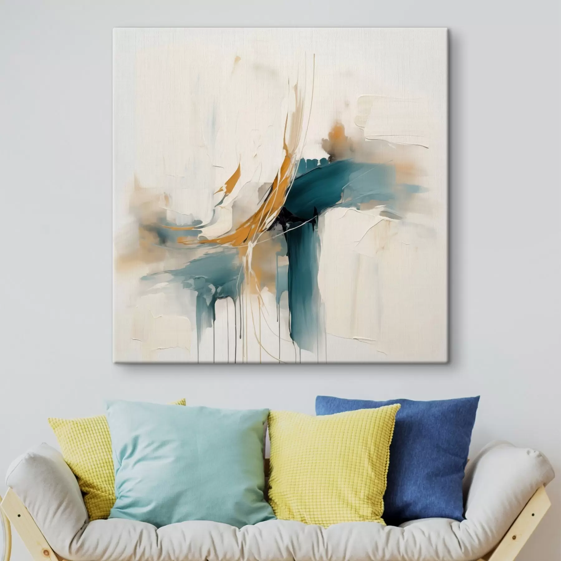 wall murals Dynamic abstraction with textured elements s46657