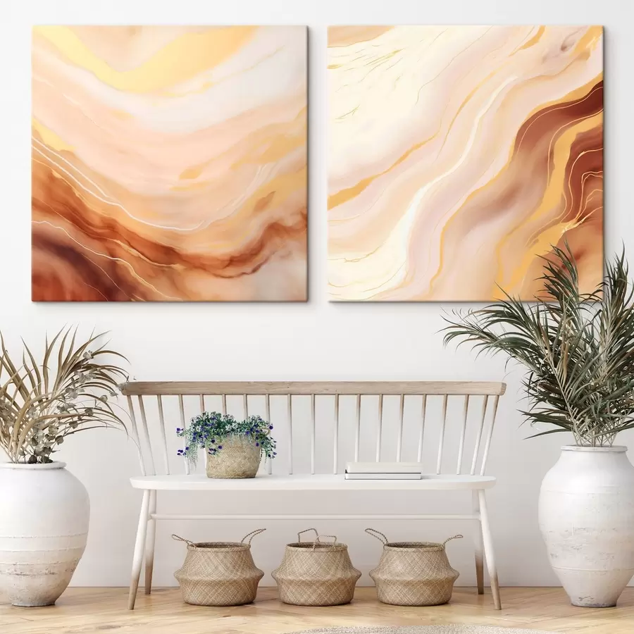 murales Estructuras ligeramente onduladas con técnica de acuarela m00991