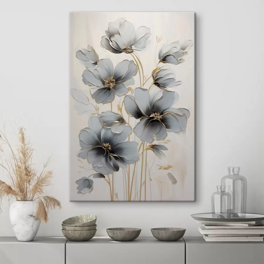 wall murals Abstract flowers s46822