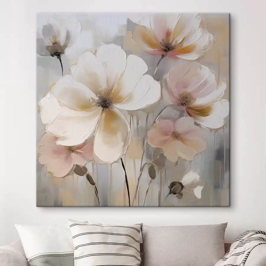 wall murals Primitive flowers s46831