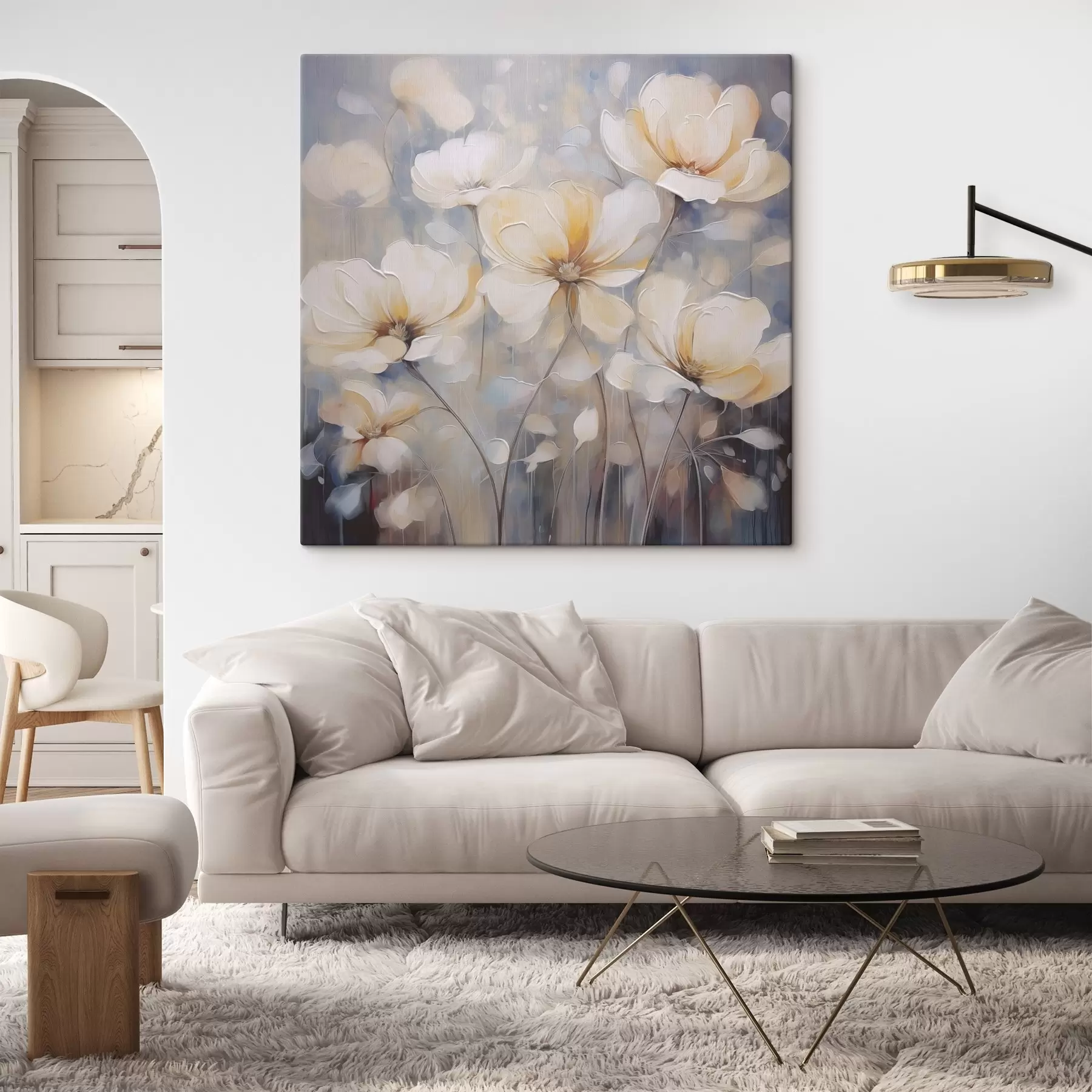 wall murals Primitive flowers bouquet s46832