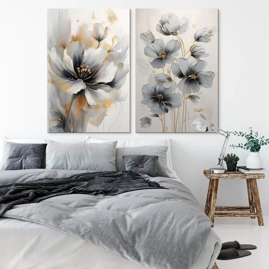 murales flores abstractas m01043