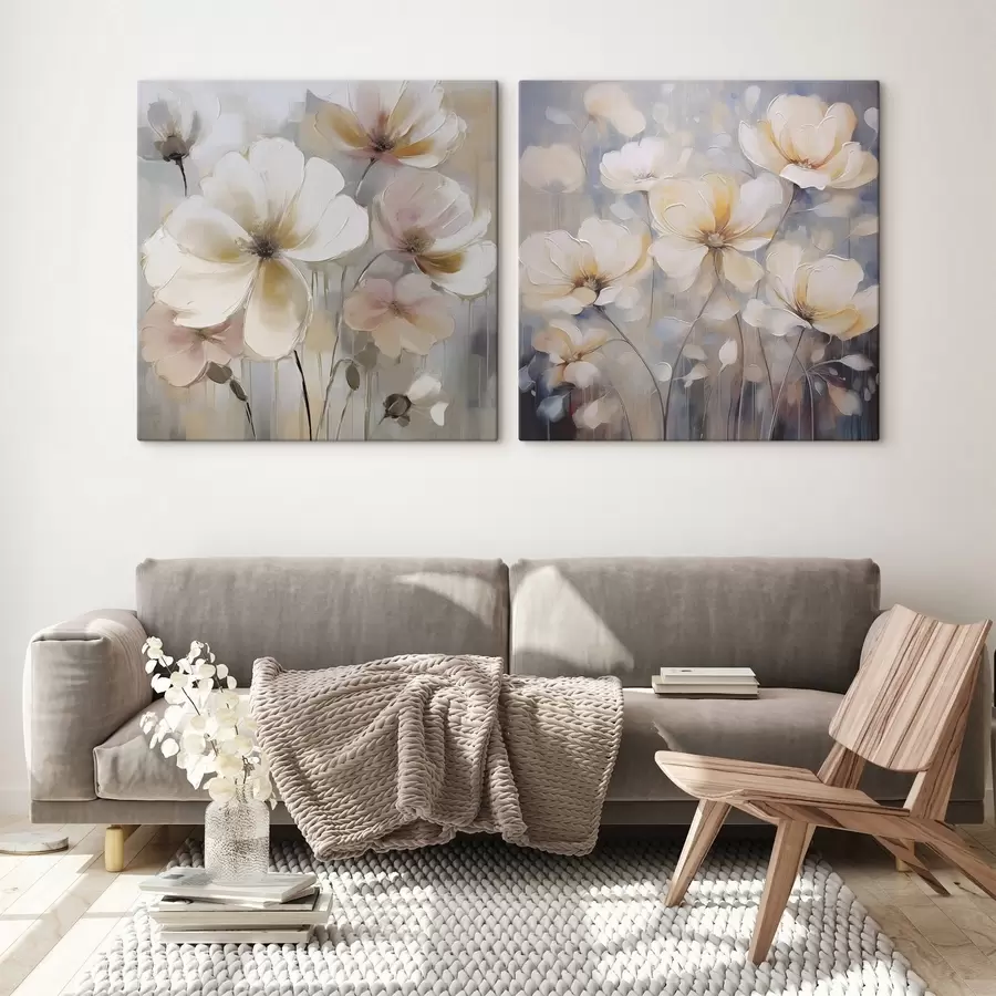 wall murals Primitive flowers m01048