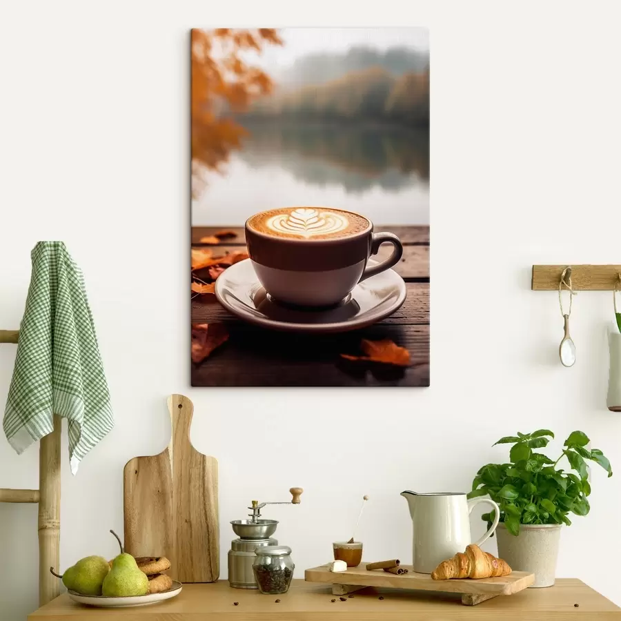 wall murals Fragrant cappuccino, coffee s46775