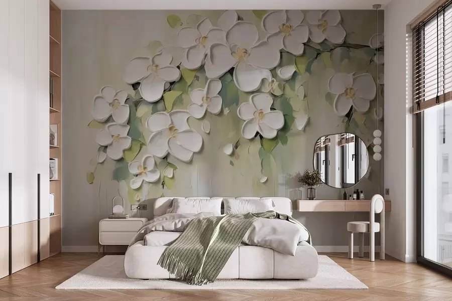 Wall Mural Photo Wallpaper A branch with flowers w04978