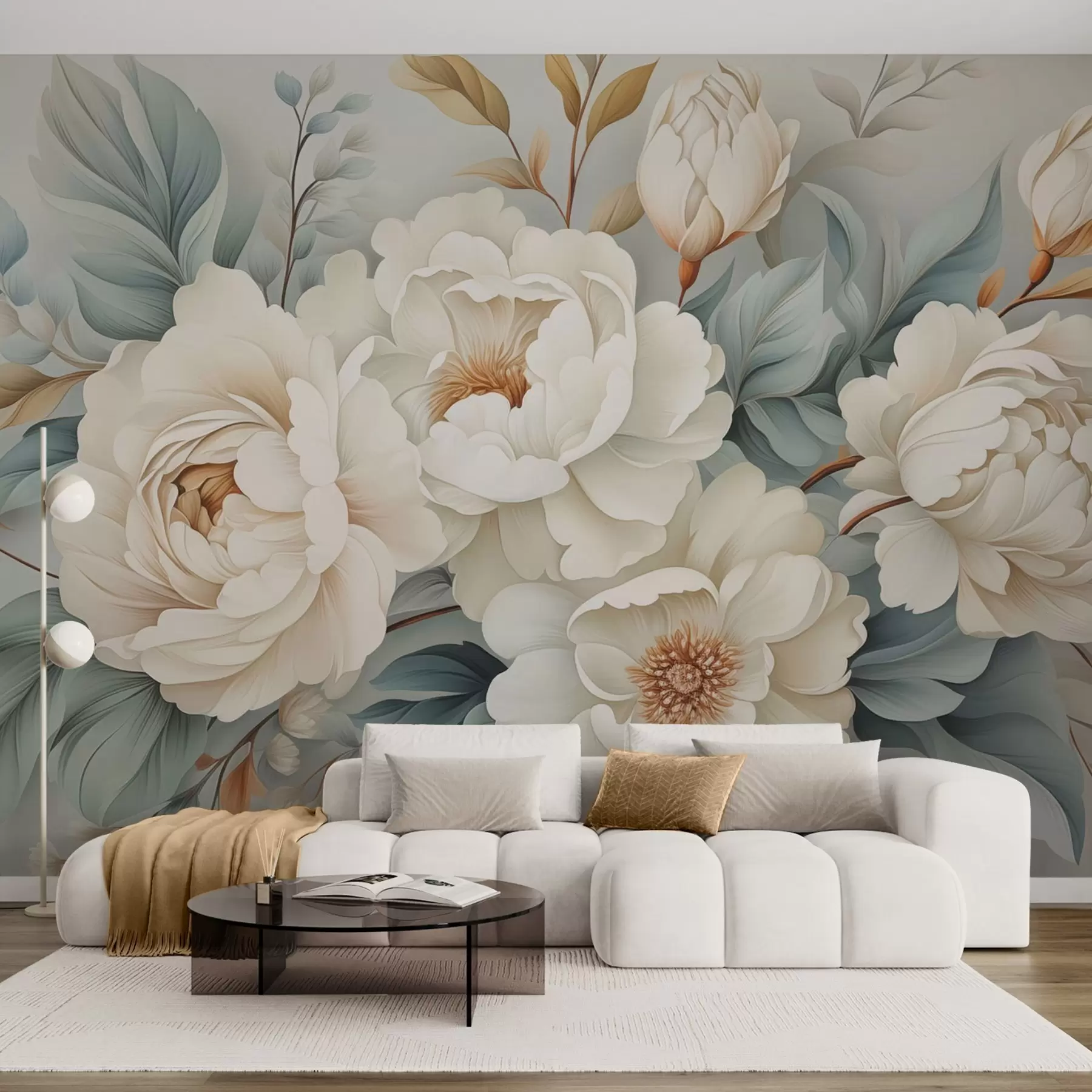 Wall Mural Photo Wallpaper A bouquet of peonies w04979