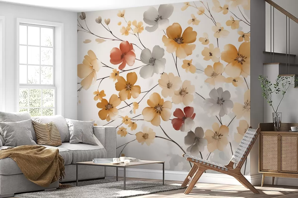 Wall Mural Photo Wallpaper Wildflowers w04980