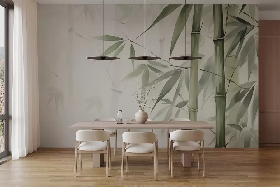 wall murals Bamboo w04981