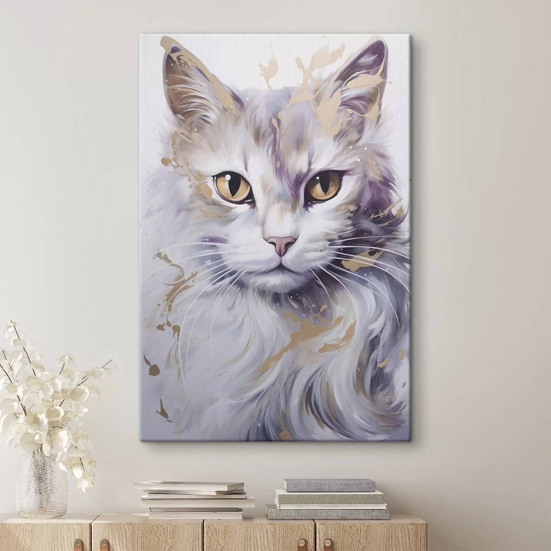 murales gato abstracto s46837
