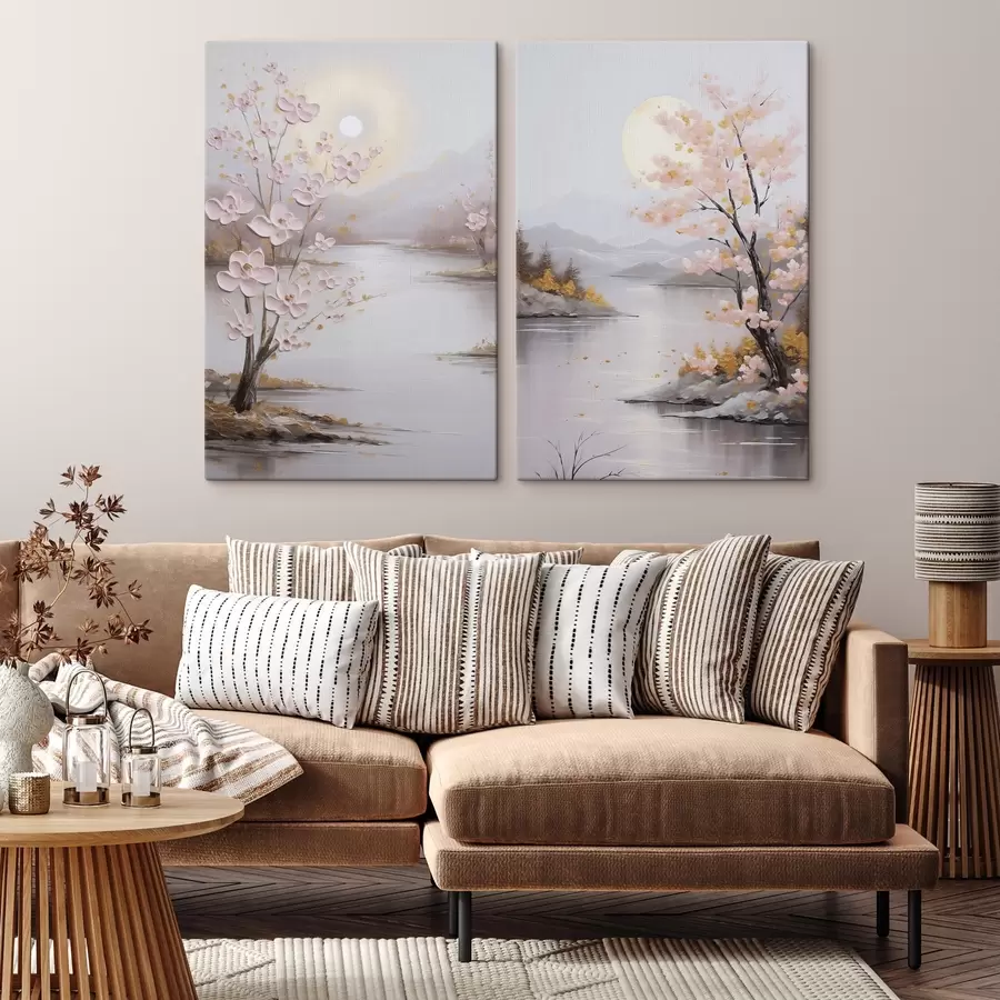 murales paisaje abstracto m01057