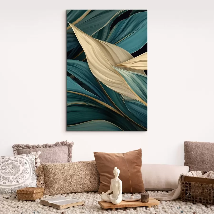 murales Hojas abstractas grandes s46880