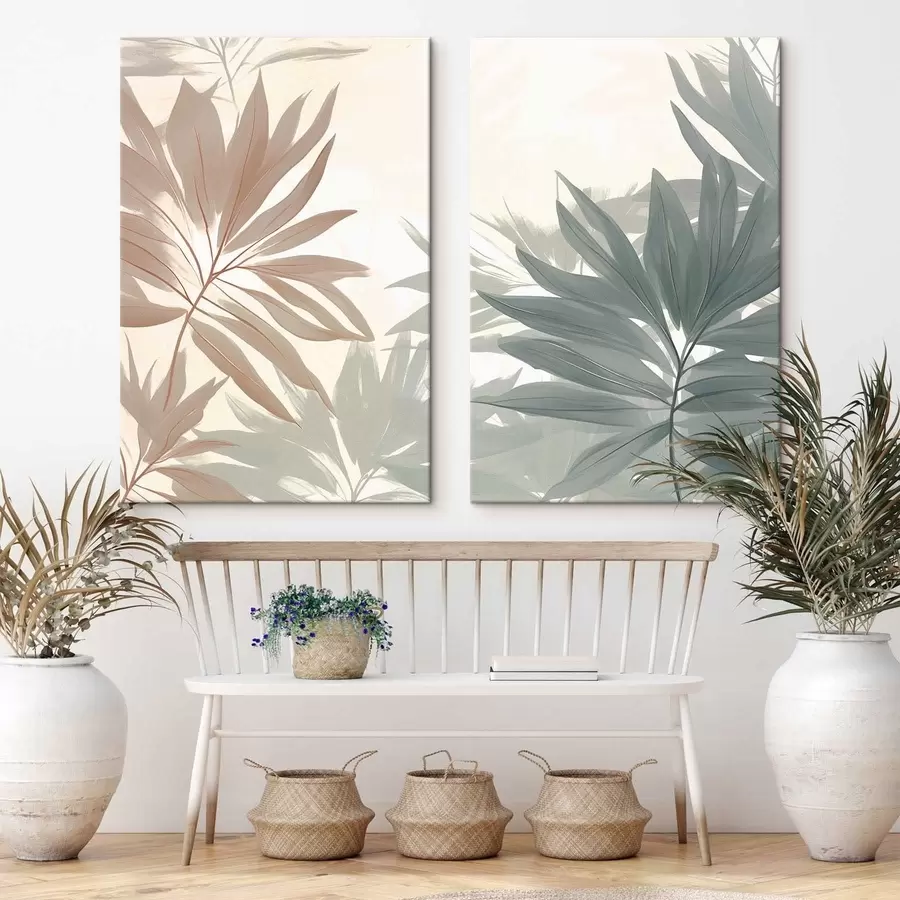 murales Hojas tropicales m01060