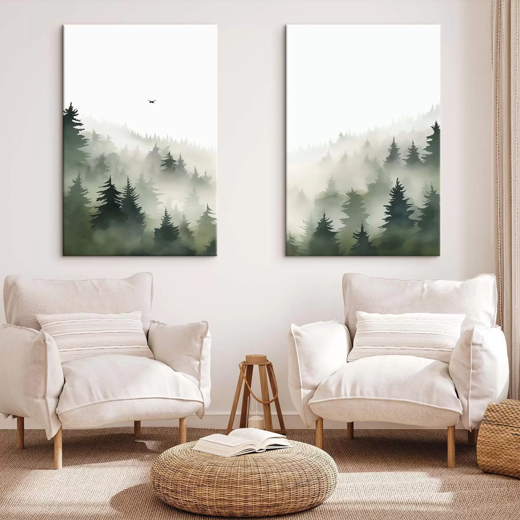 wall murals Foggy Forest m01061