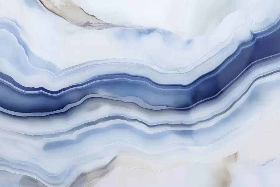 Wall Mural Photo Wallpaper Blue marble imitation w04993