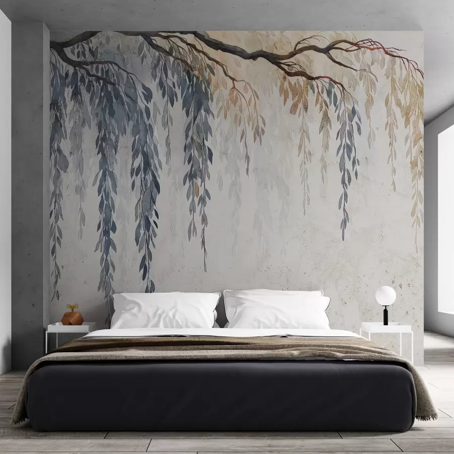 Wall Mural Photo Wallpaper Hanging branch on concrete w04998