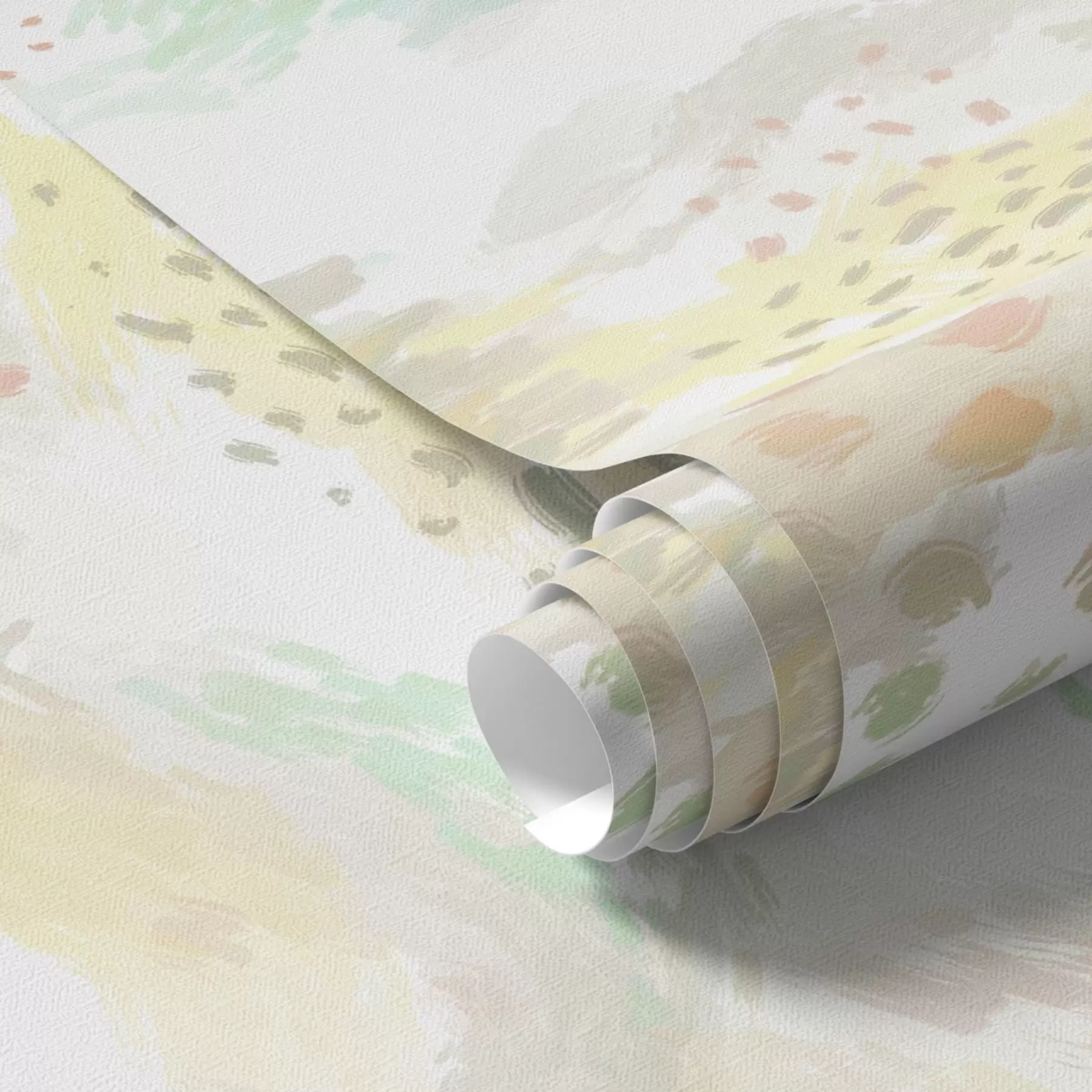 peintures murales Coups de pinceau pastel légers sur un fond presque blanc a00999