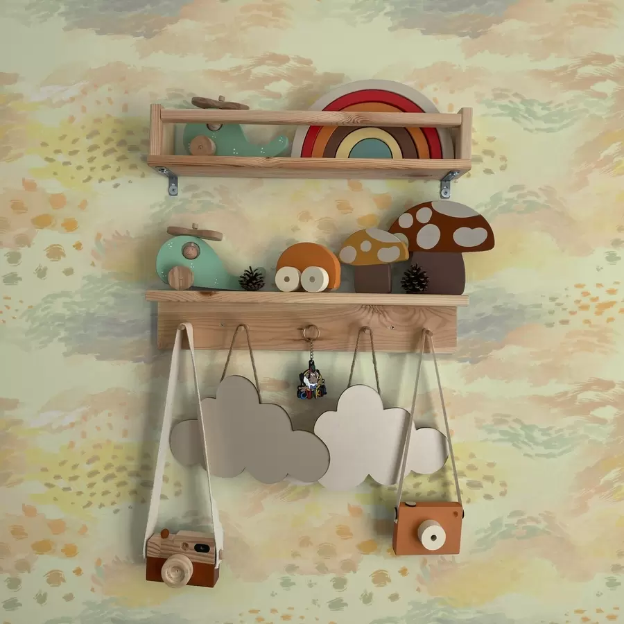 wall murals Pastel brushstrokes in a warm creamy yellow palette a00999v1