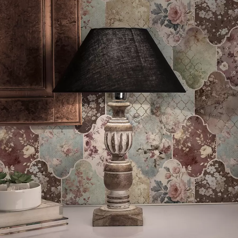 peintures murales Mosaïque de panneaux floraux et de carreaux à motifs usés a01038