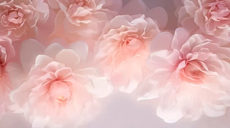 peintures murales Pivoines w04919