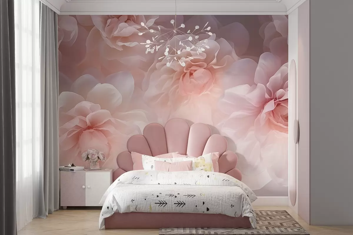 peintures murales Pivoines w04919