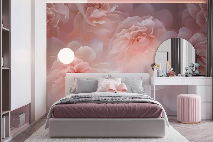 Wall Mural Photo Wallpaper Peonies w04919