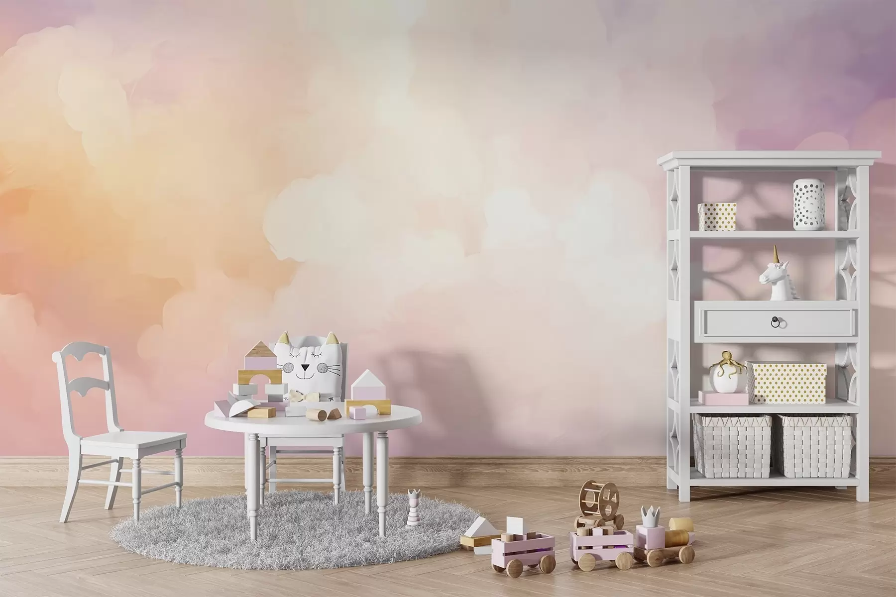 peintures murales Nuages w04983