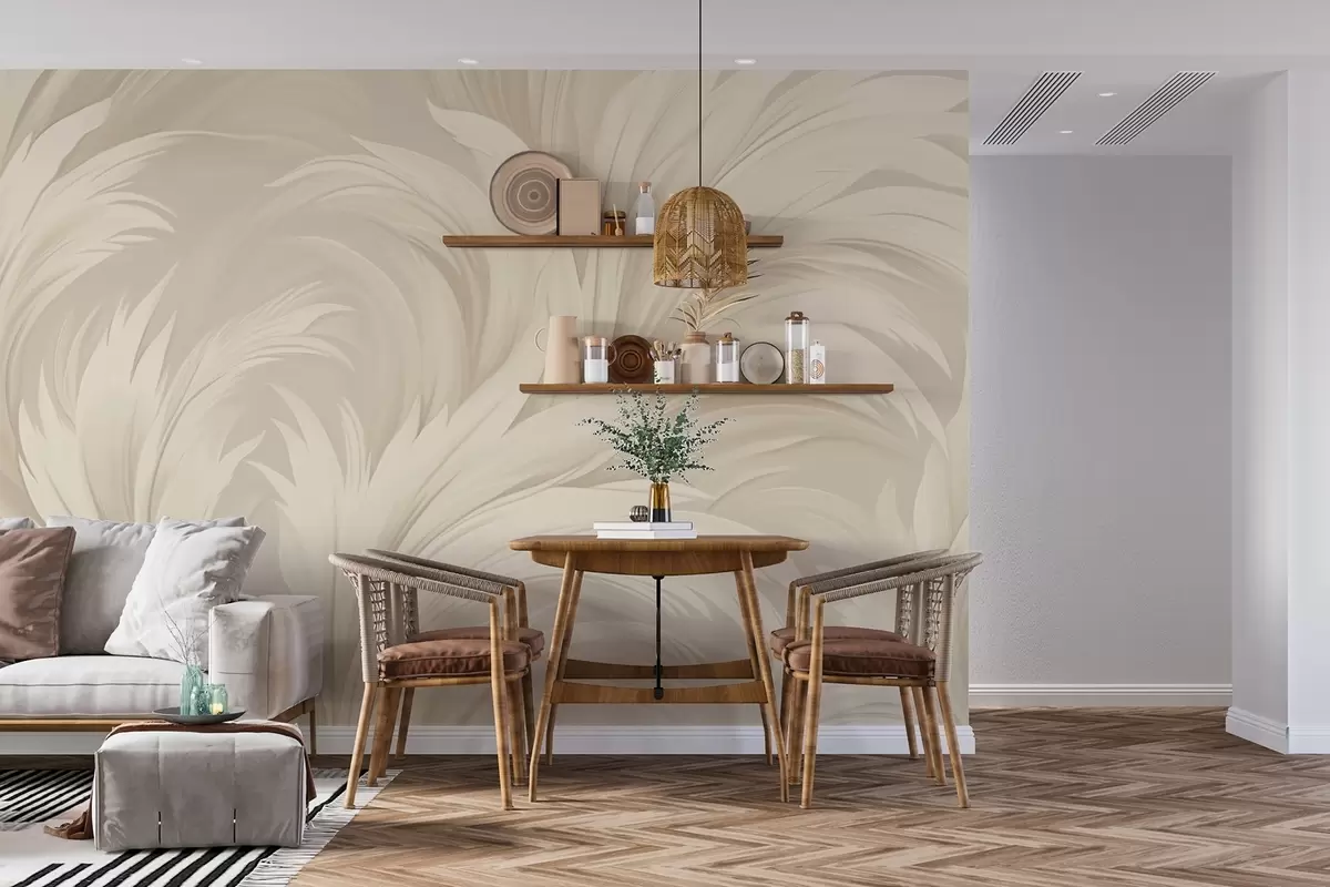 peintures murales Feuilles abstraites w04987