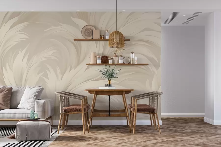 peintures murales Feuilles abstraites w04987