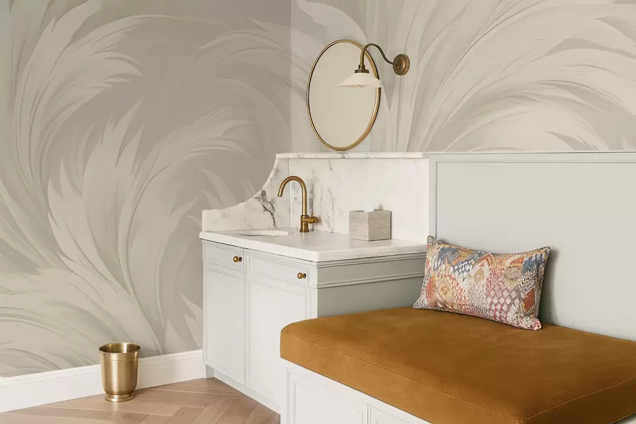 murales Hojas abstractas w04987