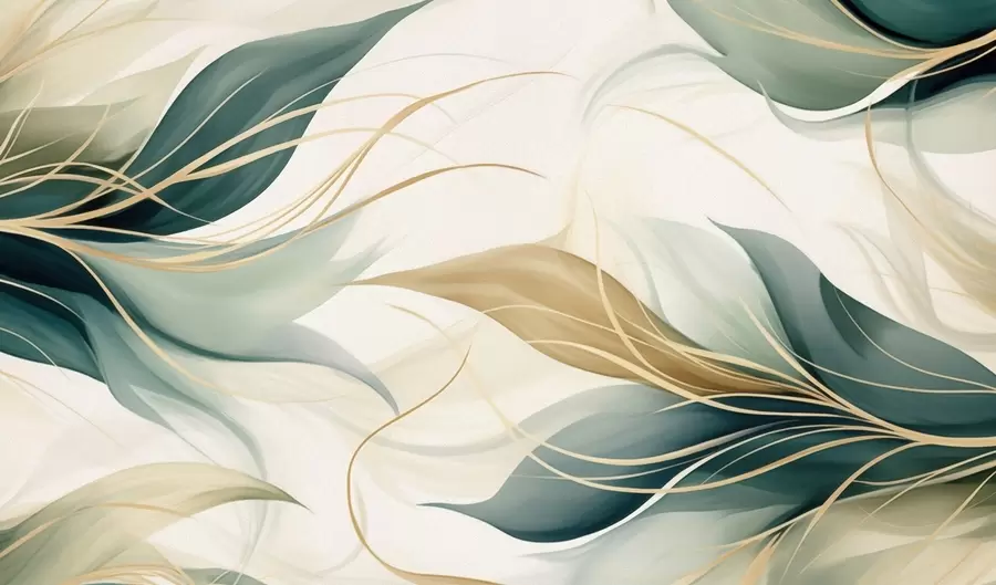 murales Hojas abstractas w04990