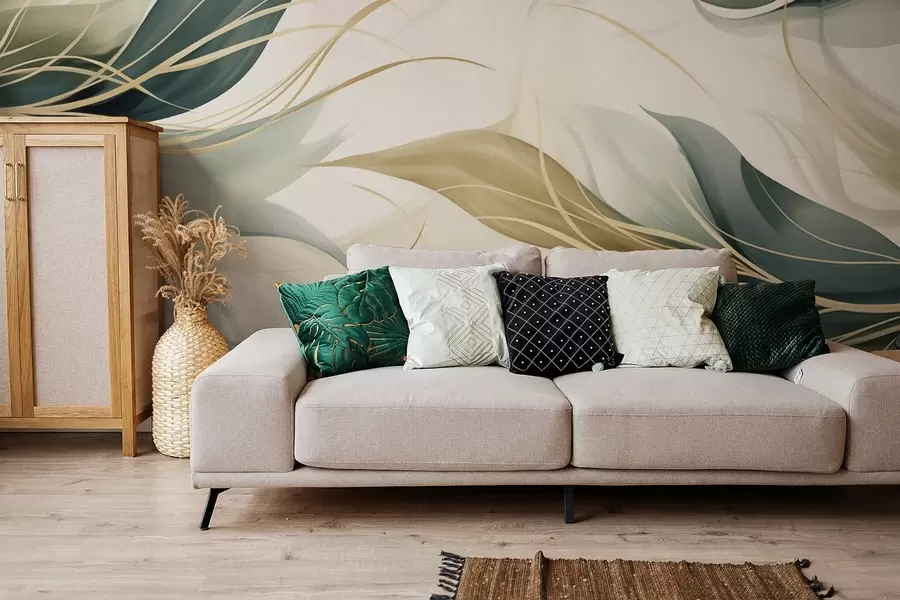 murales Hojas abstractas w04990