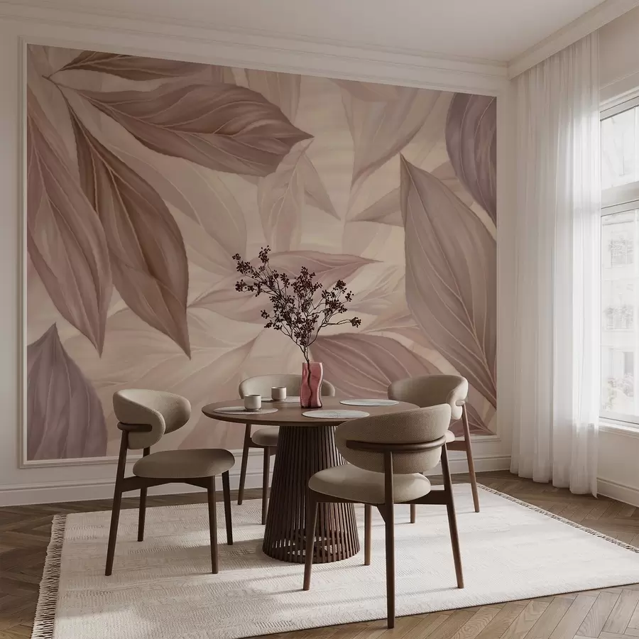 peintures murales Feuilles abstraites délicates w04969v1