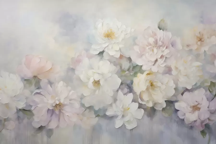 peintures murales Fleurs délicates w09595